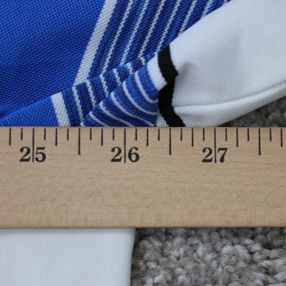 Callaway Opti-Dri Polo Shirt Mens XL White & Blue Golf Stretch Short Sleeve - Picture 11 of 13